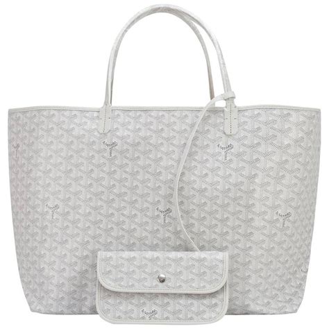 goyard white totes|goyard tote with zipper.